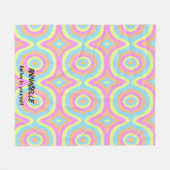 Colorful Life Fleece Deken (Voorkant (Horizontaal))