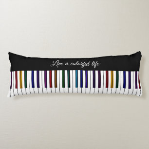 Colorful Life Music Piano-toetsenbord Pillow Lichaamskussen