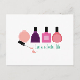 Colorful Life Nail Pools Briefkaart