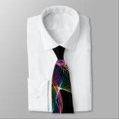 Colorful Light Matrix Black Stropdas (Gebonden)