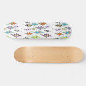 Colorful Lightning Bolt Skateboard (Horizontaal)