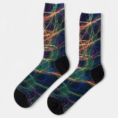Colorful Lightning Style Funky Socks Sokken (Links)
