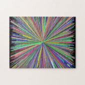 Colorful Line Burst Pattern Puzzle Legpuzzel (Horizontaal)