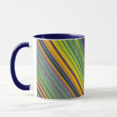 Colorful Line Pattern Coffee Mug (Gauche)