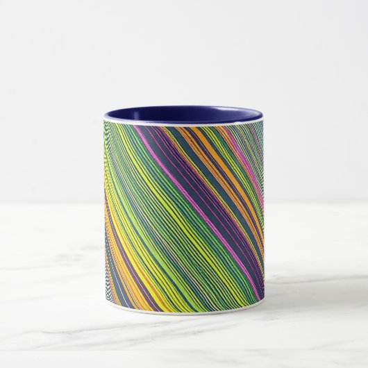 Colorful Line Pattern Coffee Mug (Centre)