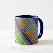 Colorful Line Pattern Coffee Mug (Devant droit)
