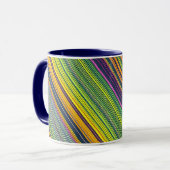 Colorful Line Pattern Coffee Mug (Devant gauche)