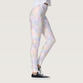 Colorful line Pattern Design wave art Leggings (Rechts)