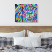 Colorful Lion Canvas Afdruk (Insitu (Slaapkamer))