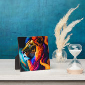Colorful Lion Face Art Fotoplaat (Insitu)