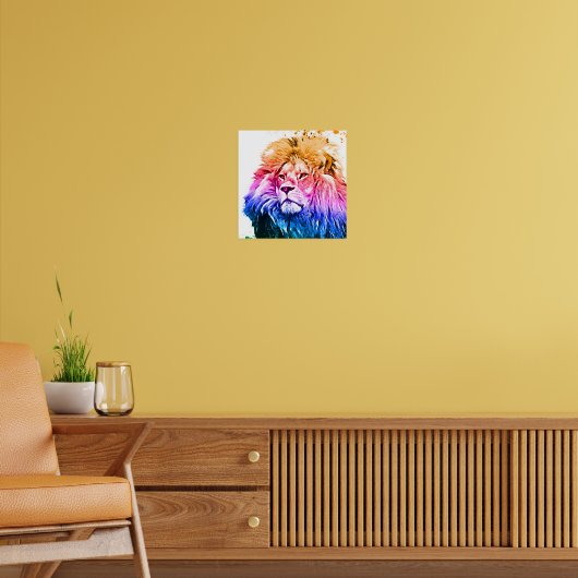 Colorful Lion Poster (Woonkamer 2)