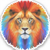 Colorful Lion Sticker (Voorkant)