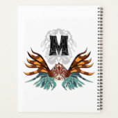 Colorful Lionfish Monogram Planner (Achterkant)