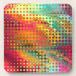 Colorful Liquid Mirco Stippen Drankjes Onderzetter