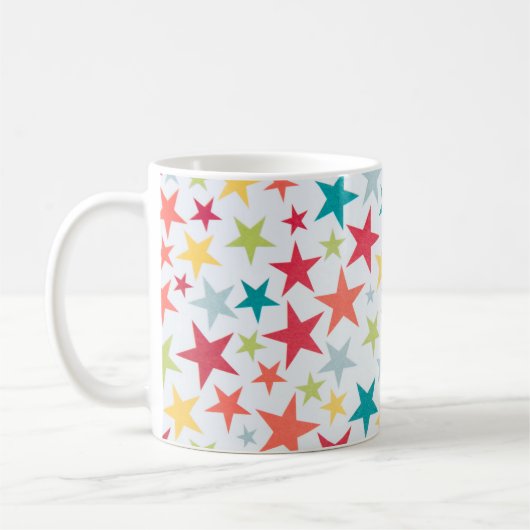 Colorful Little Stars Coffee Mok (Links)
