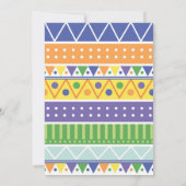 Colorful Llama Birthday Party / Boy Fiesta Alpaca Kaart (Achterkant)