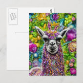 Colorful Llama-Briefkaart Briefkaart (Voorkant / Achterkant)