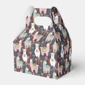 Colorful Llamas Pattern Bedankdoosjes (Achterkant)