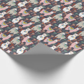 Colorful Llamas Pattern Cadeaupapier (Hoek)