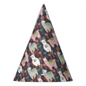 Colorful Llamas Pattern Feesthoedjes (Links)