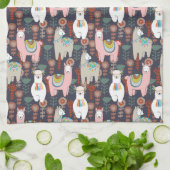 Colorful Llamas Pattern Theedoek (Gevouwen)