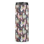 Colorful Llamas Pattern Thermosbeker (Achterkant)