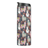 Colorful Llamas Pattern Thermosbeker (Geroteerd rechts)