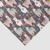 Colorful Llamas Pattern Tissuepapier (Detail)