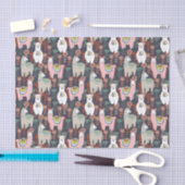 Colorful Llamas Pattern Tissuepapier (Craft)