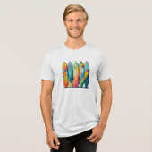 Colorful Long Board T-Shirt (Voorkant volledig)