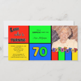 Colorful look Wis die 70 zondag draait