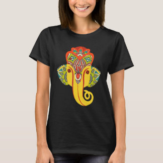 Colorful Lord Ganesha Elephant Beauful Indian St T-shirt