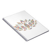 Colorful Lotus Flower Notitieboek (Rechterzijde)