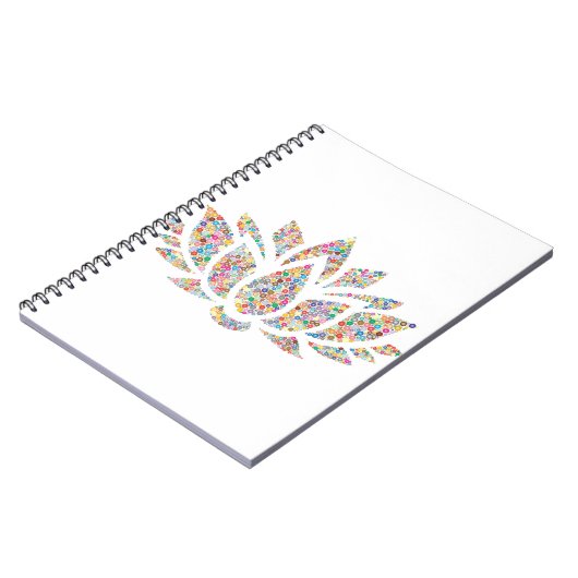 Colorful Lotus Flower Notitieboek (Linkerzijde)