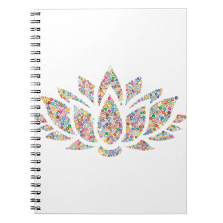 Colorful Lotus Flower Notitieboek