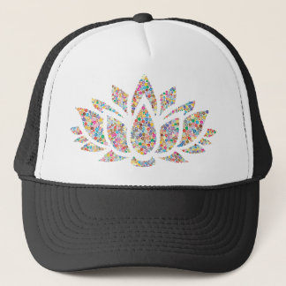 Colorful Lotus Flower Trucker Pet
