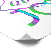 Colorful Love and Joy Poster (Hoek)