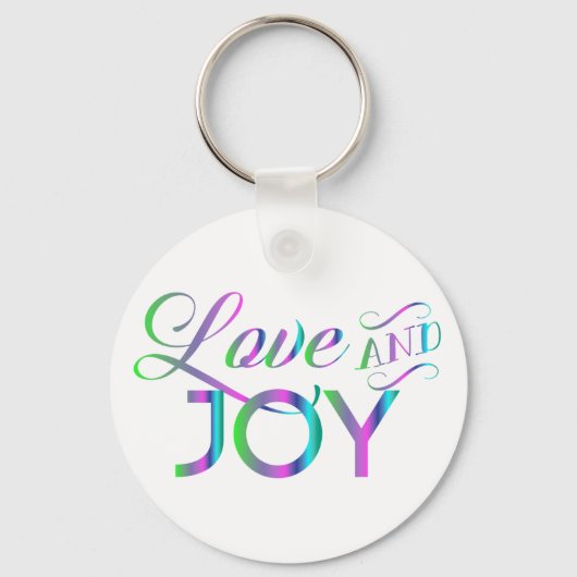 Colorful Love and Joy Sleutelhanger (Achterkant)