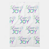 Colorful Love and Joy Theedoek (Verticaal)