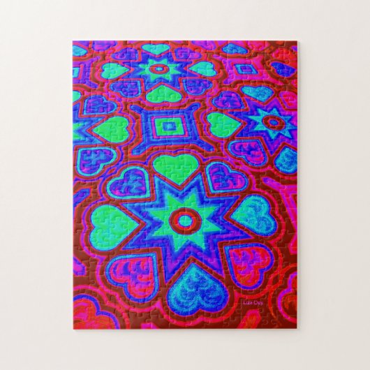 "Colorful Love" Jigzaag Puzzle Legpuzzel (Verticaal)