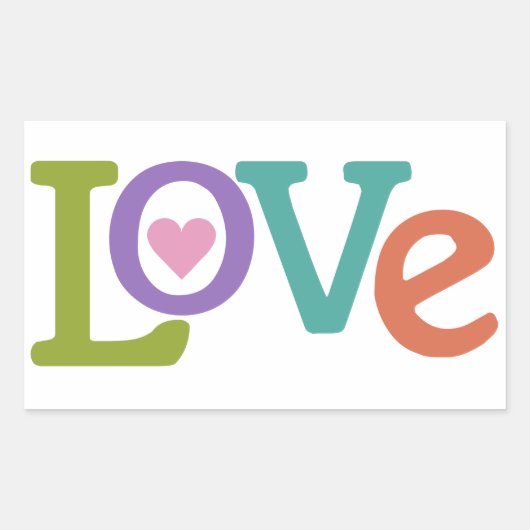 Colorful Love stickers (Voorkant)