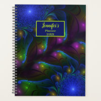 Colorful Luminous Abstrait moderne Fractal Art Nom