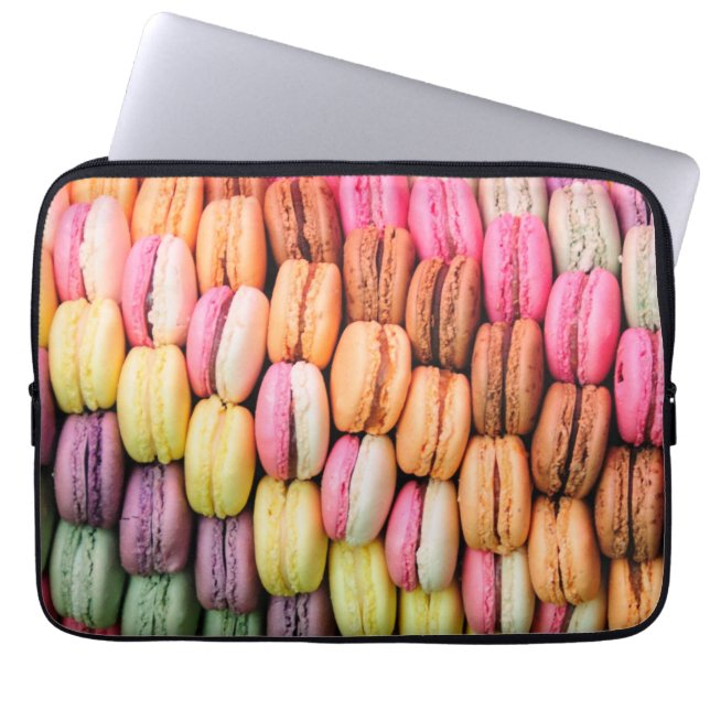 Colorful Macaroons Laptop Sleeve (Voorkant)