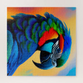 Colorful Macaw Parrot Bird Painting Legpuzzel (Horizontaal)