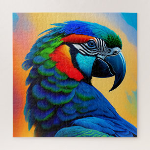 Colorful Macaw Parrot Bird Painting Legpuzzel