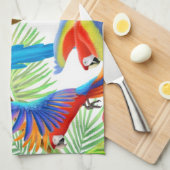 Colorful Macaw Parrots Kitchen Towel Theedoek (Quarter Fold)