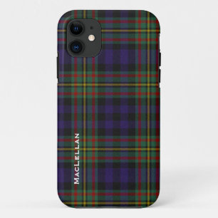 Colorful MacLellan Clan Tartan Pset iPhone 11 Hoesje
