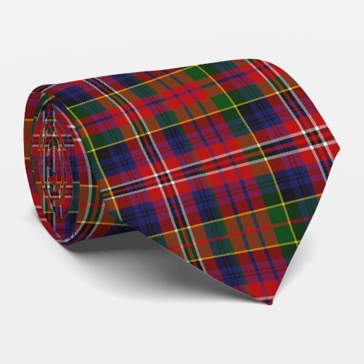 Colorful MacPherson Tartan Stropdas (Opgerold)