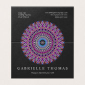 Colorful Magic Mandala Visitekaartjes (Buitenkant ongevouwen)