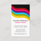 Colorful Makeup Artist Visitekaartje (Achterkant)